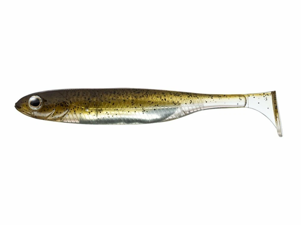 Fish Arrow Flash-J Shad Plus+ 4~F01 Greenpumpkin/Silver